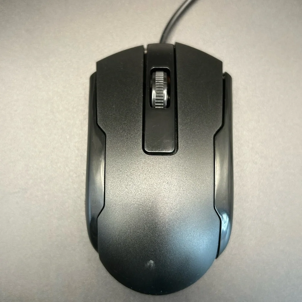 Wired USB Optical Computer Mouse Black